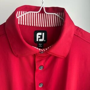 FJ | Deluxe Crimson Colored Polo | Men’s Size Large